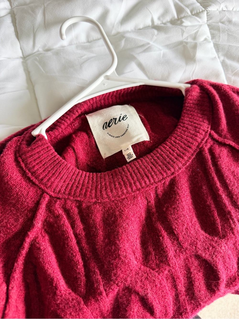 Aerie Cable Knit Sweater - Picture 3 of 5